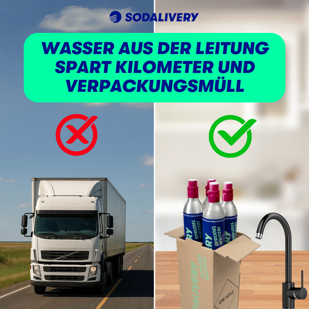 Glas- und PET-Transport belastet die Umwelt