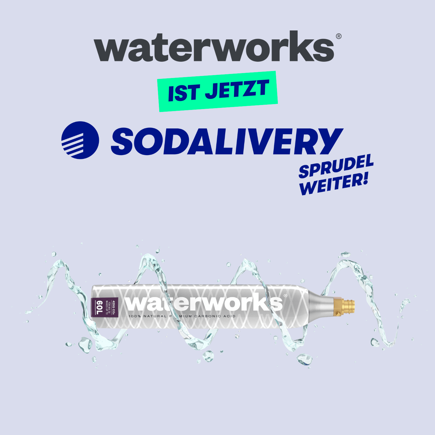 Sodalivery GmbH übernimmt die Marke Waterworks und wird zum Marktführer* in Deutschland und Österreich.